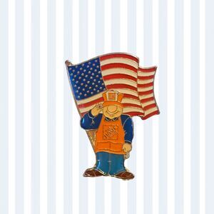Vintage Home Depot Patriotic Enamel Pin